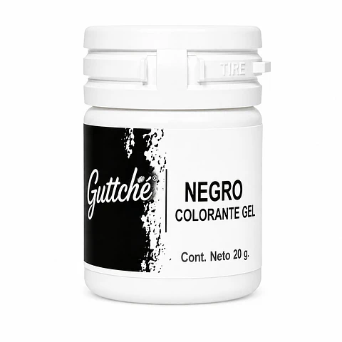 Colorante en Gel Guttche Negro 20 g