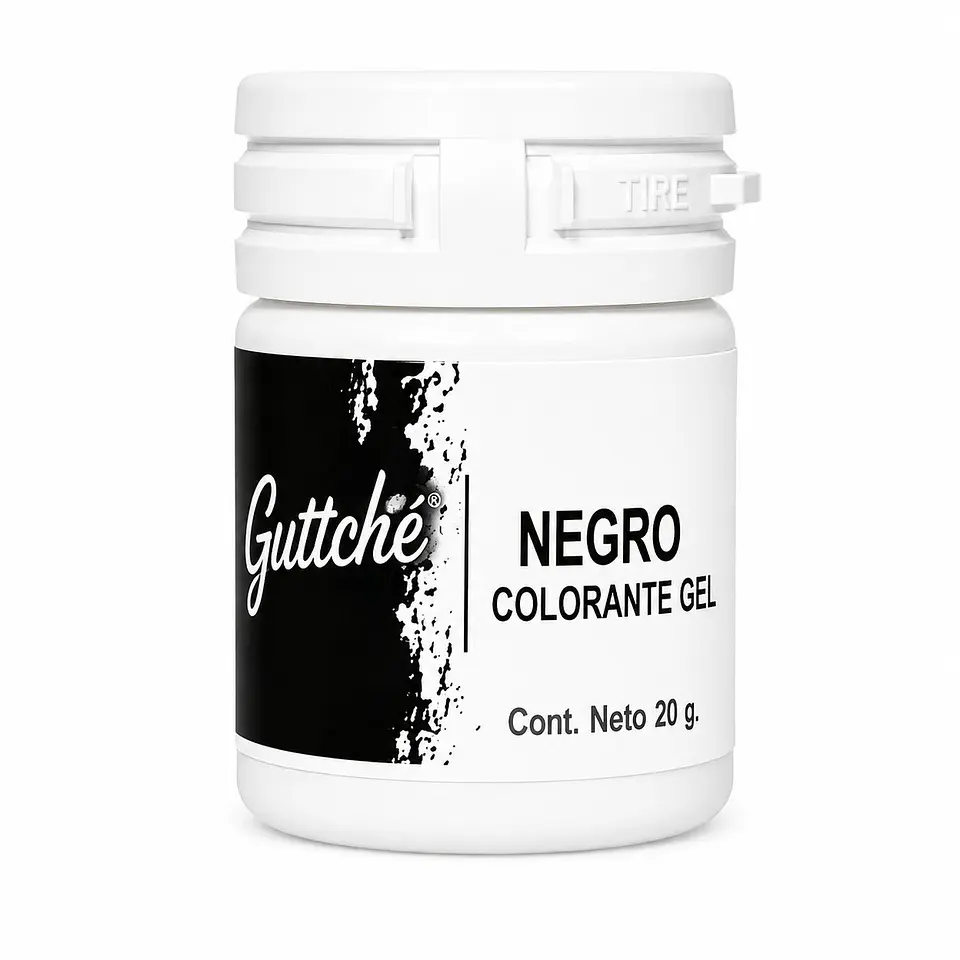 Colorante en Gel Guttche Negro 20 g 1