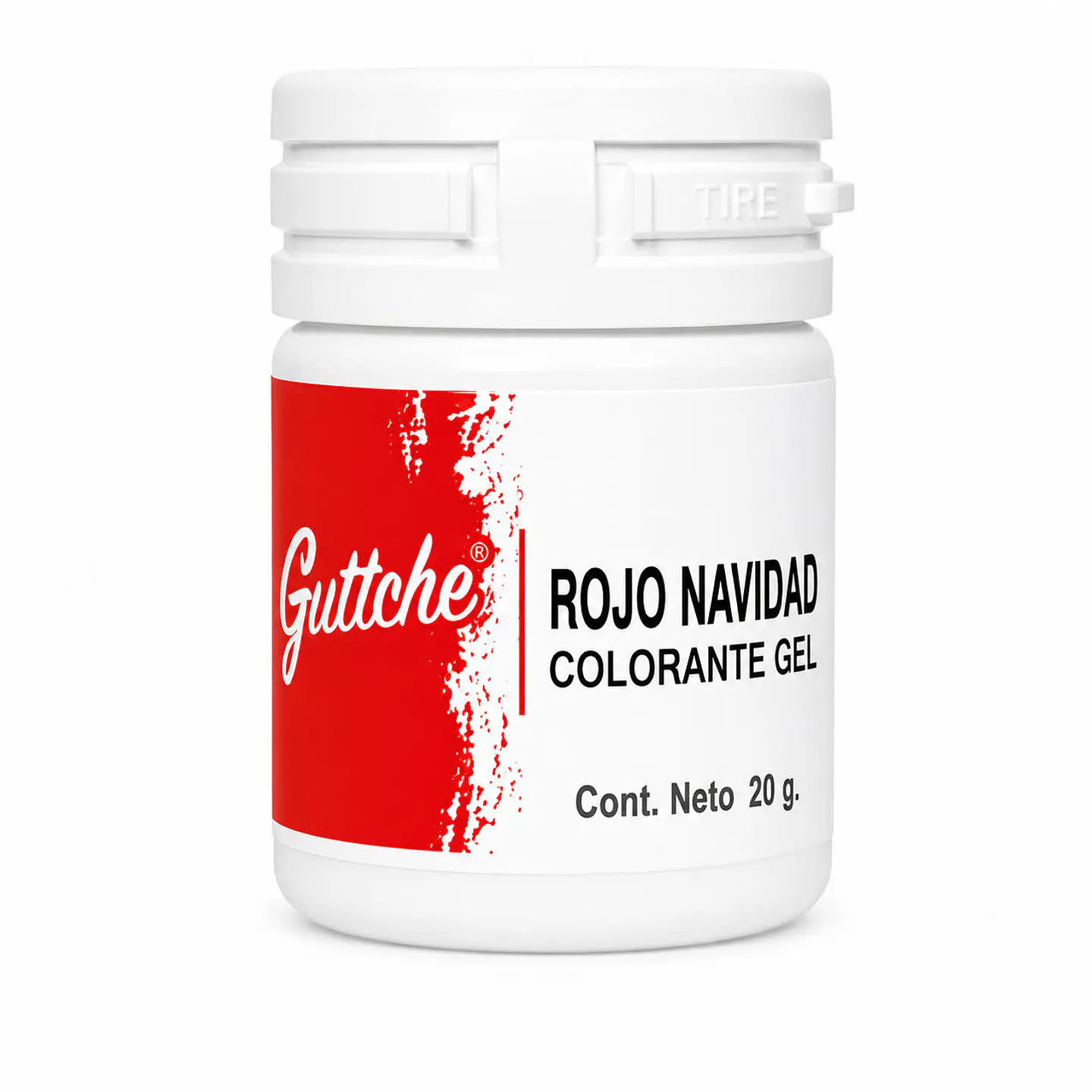Colorante en Gel Guttche Rojo Navidad 20 g 1