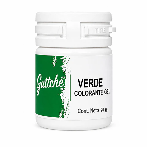 Colorante en Gel Guttche Verde 20 g