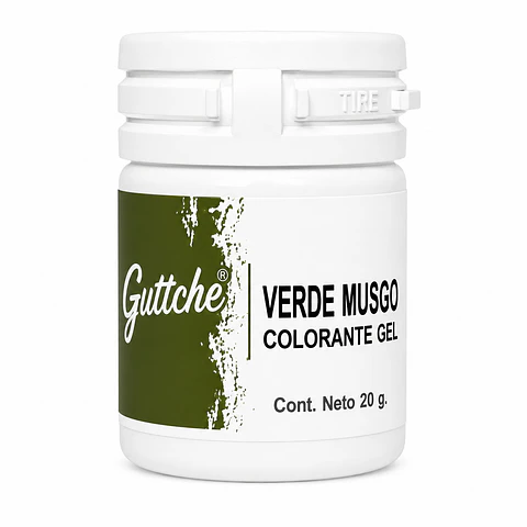 Colorante en Gel Guttche Verde Musgo 20 g