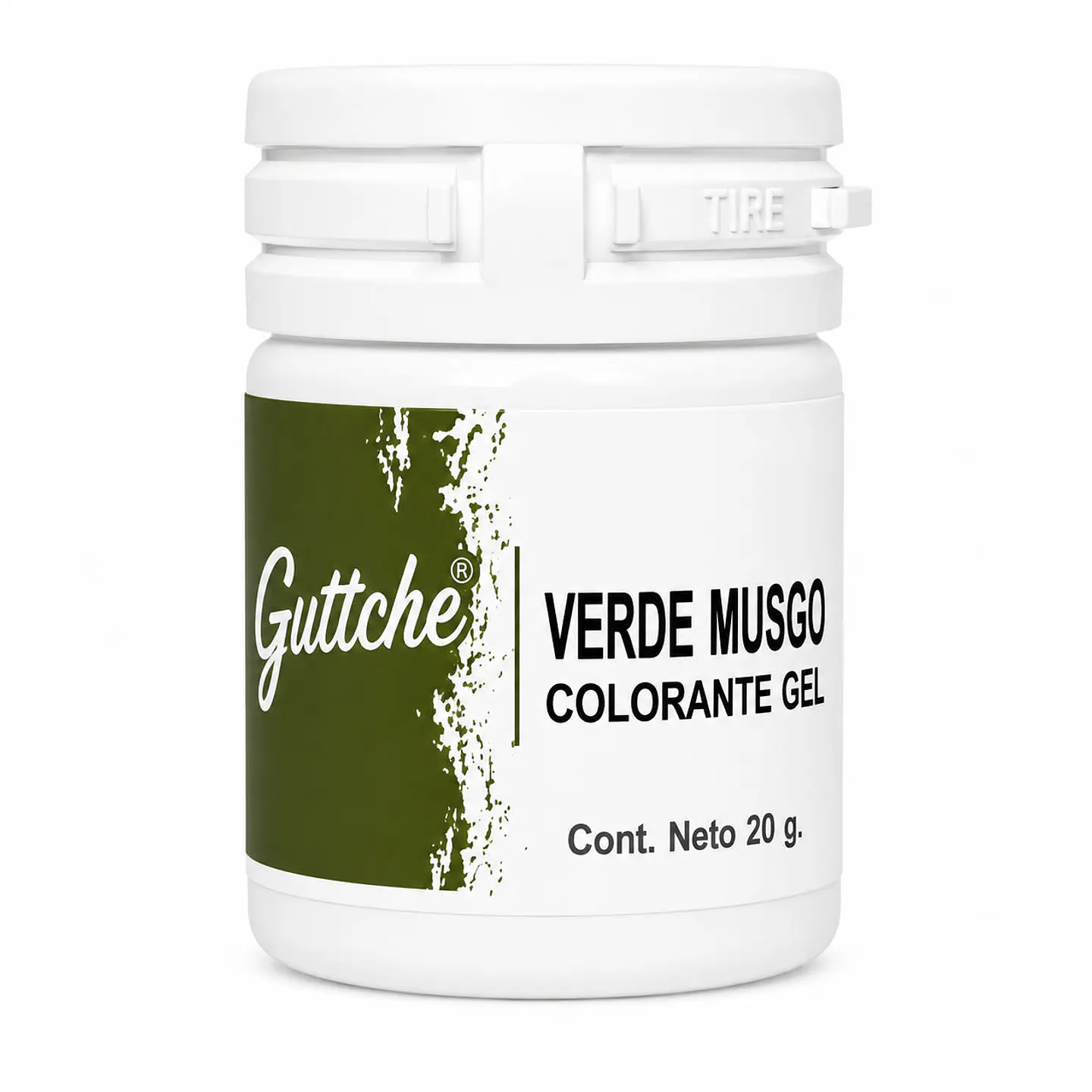 Colorante en Gel Guttche Verde Musgo 20 g 1