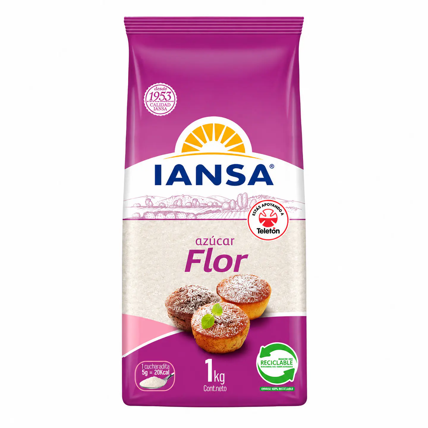 Azúcar Flor Iansa 1K 1