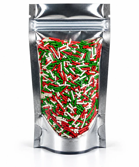 Sprinkles Granillo Navideño Rojo, Verde y Blanco 80 g