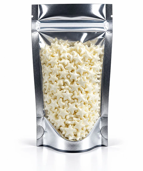 Sprinkles Estrellas Perla Blanco 80 g