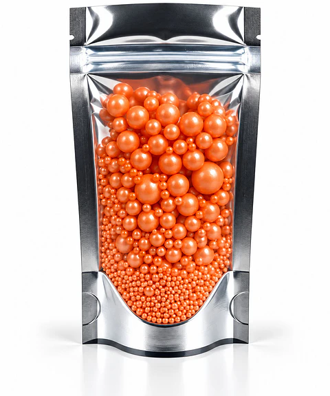 Sprinkles Perlas Naranja Multitamaño 80 g