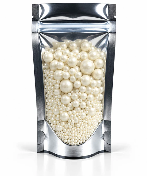 Sprinkles Perlas Blanco Perlado Multitamaño 80g