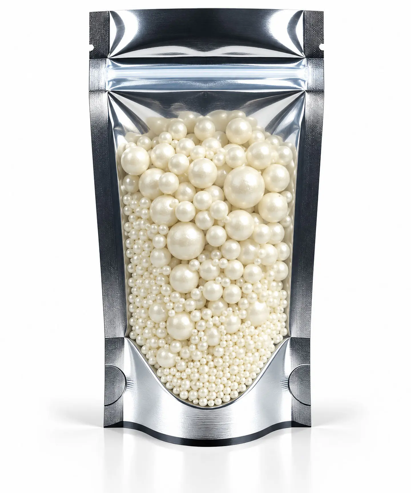 Sprinkles Perlas Blanco Perlado Multitamaño 80g 1