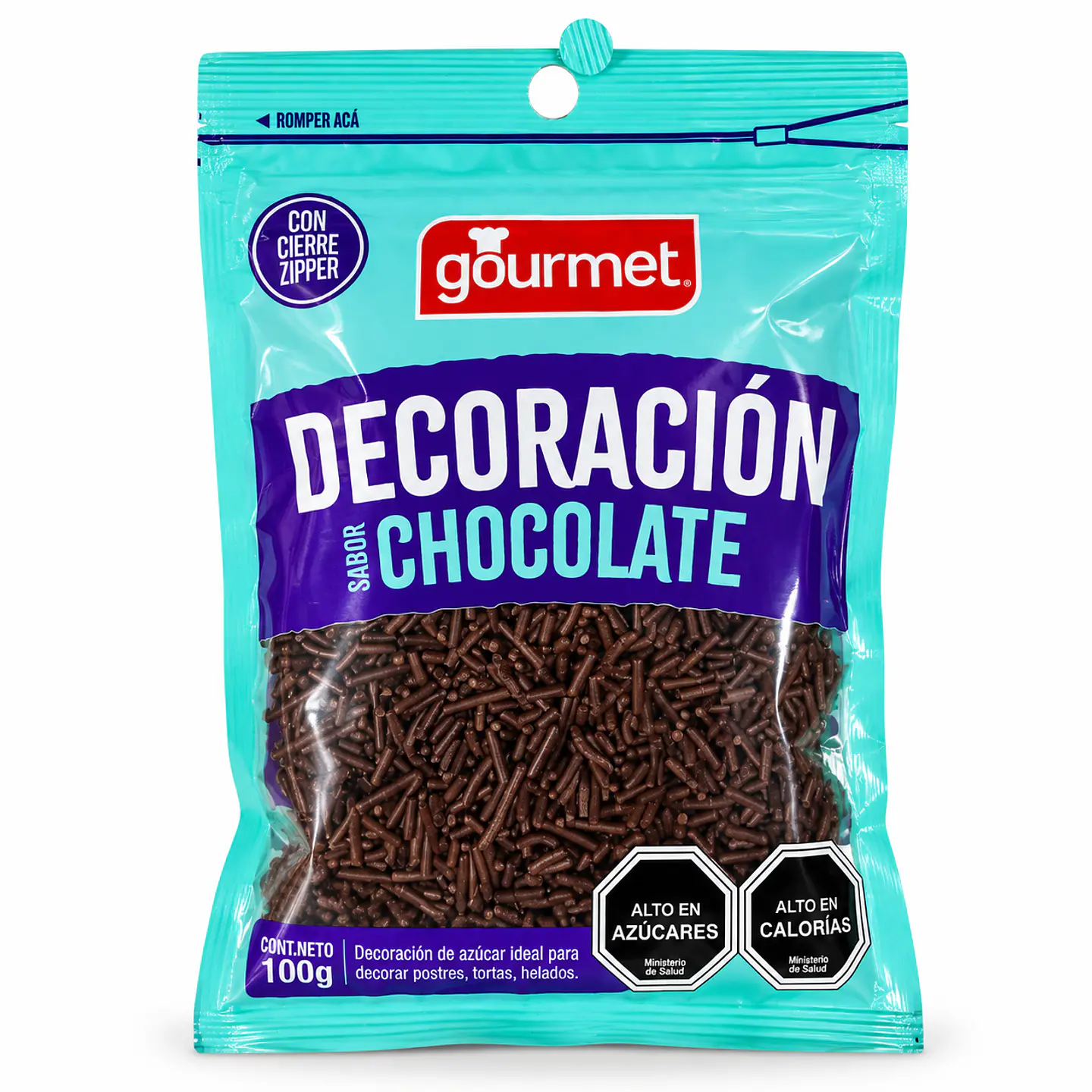 Decoración Sabor Chocolate Gourmet 100 g 1