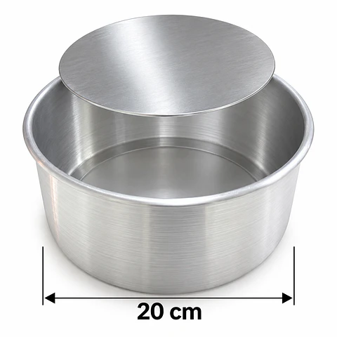 Molde Redondo Desmontable de Aluminio 20 cm