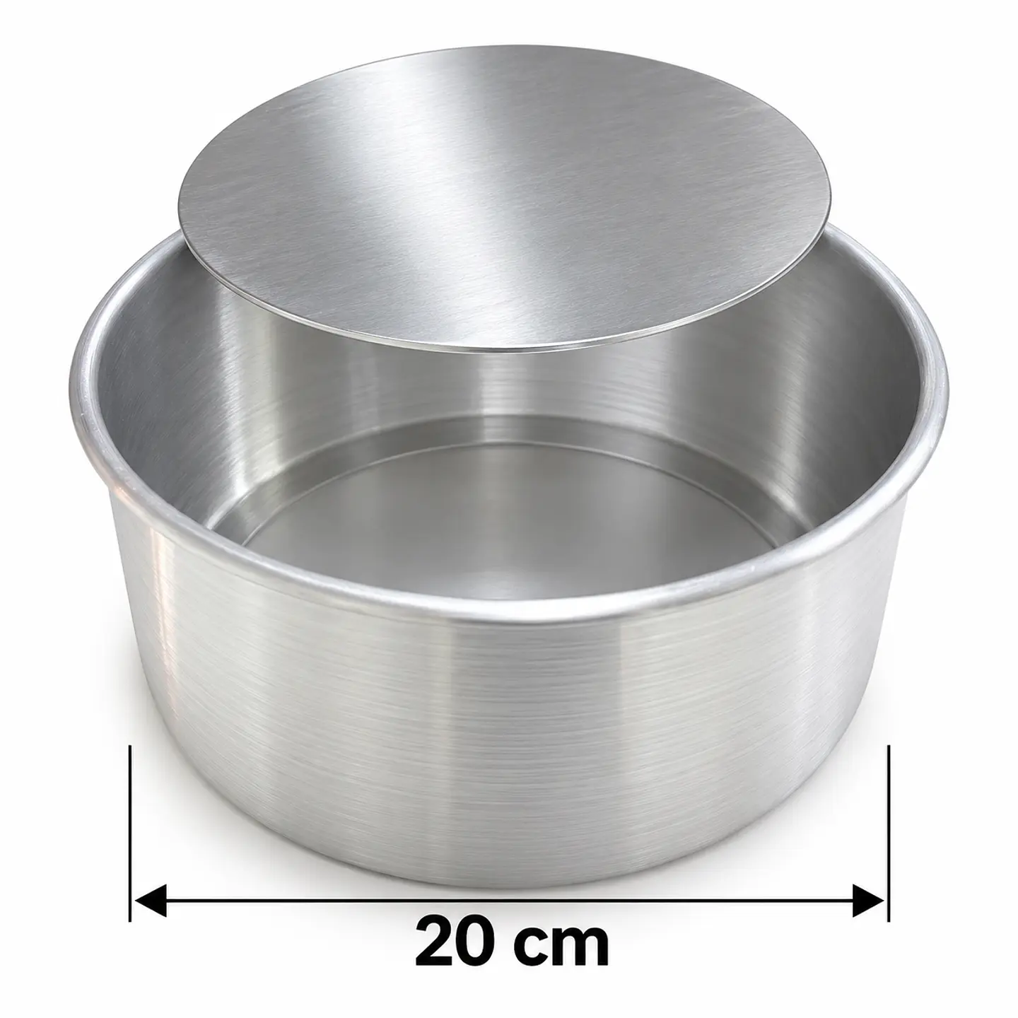 Molde Redondo Desmontable de Aluminio 20 cm 1