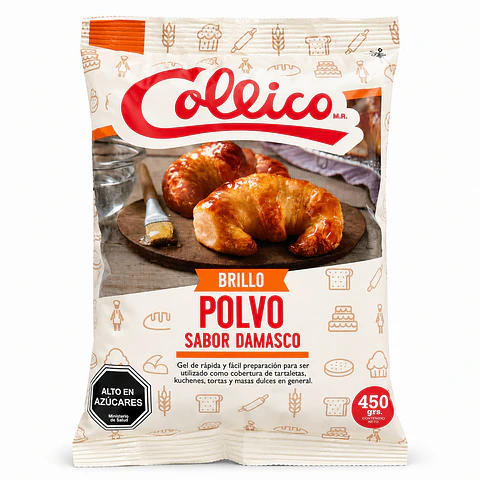 Brillo en Polvo Sabor Damasco Collico 450 g
