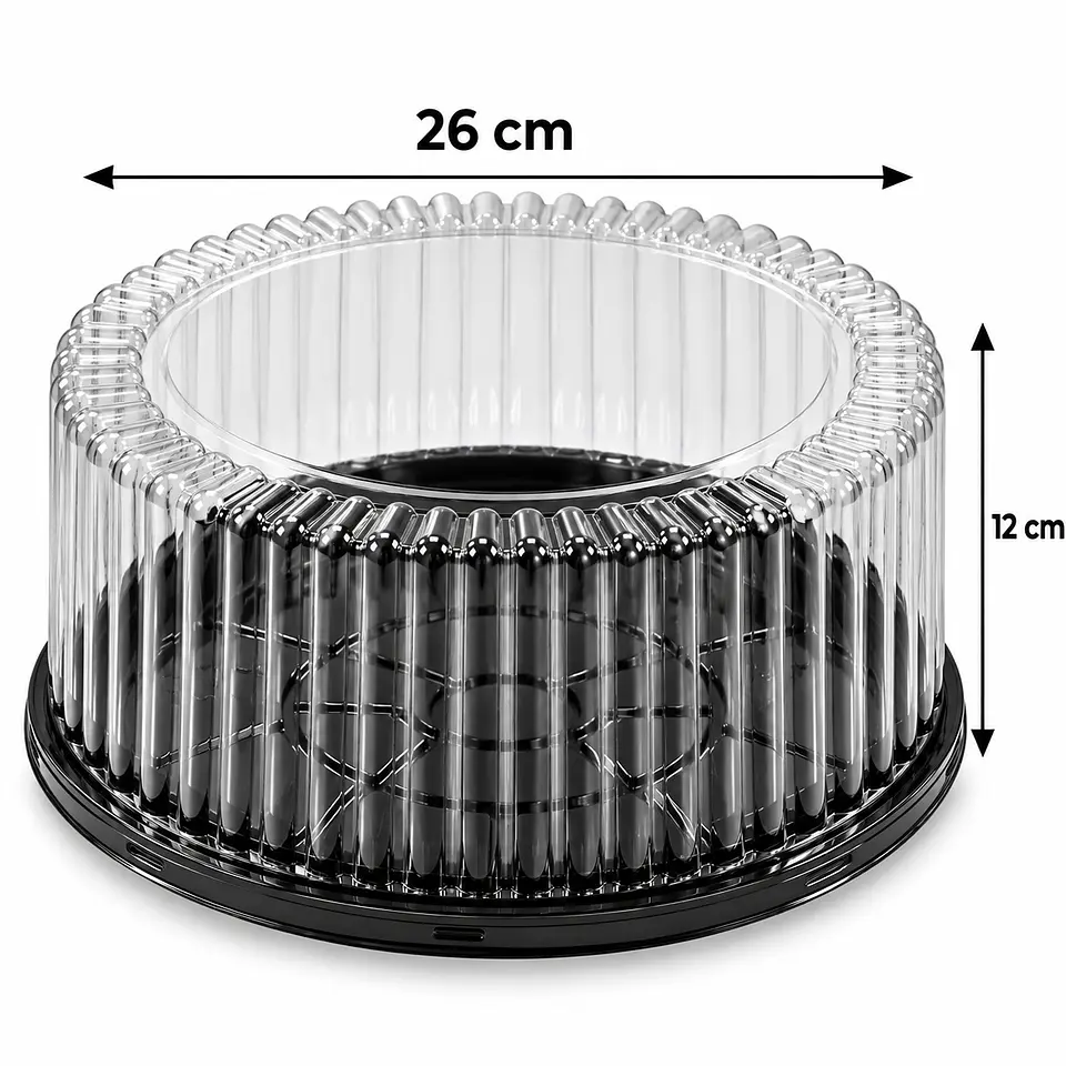 Envase para Torta con Tapa 26 x 12 cm 1