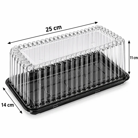 Envase para Brazo de Reina con Tapa 25 x 14 x 11 cm