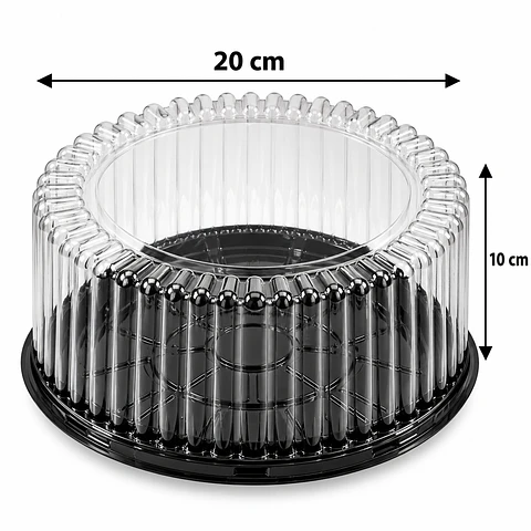 Envase para Torta con Tapa 20 x 10 cm