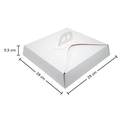 Caja para Tartaleta con Asa 29 x 29 x 5,5 cm
