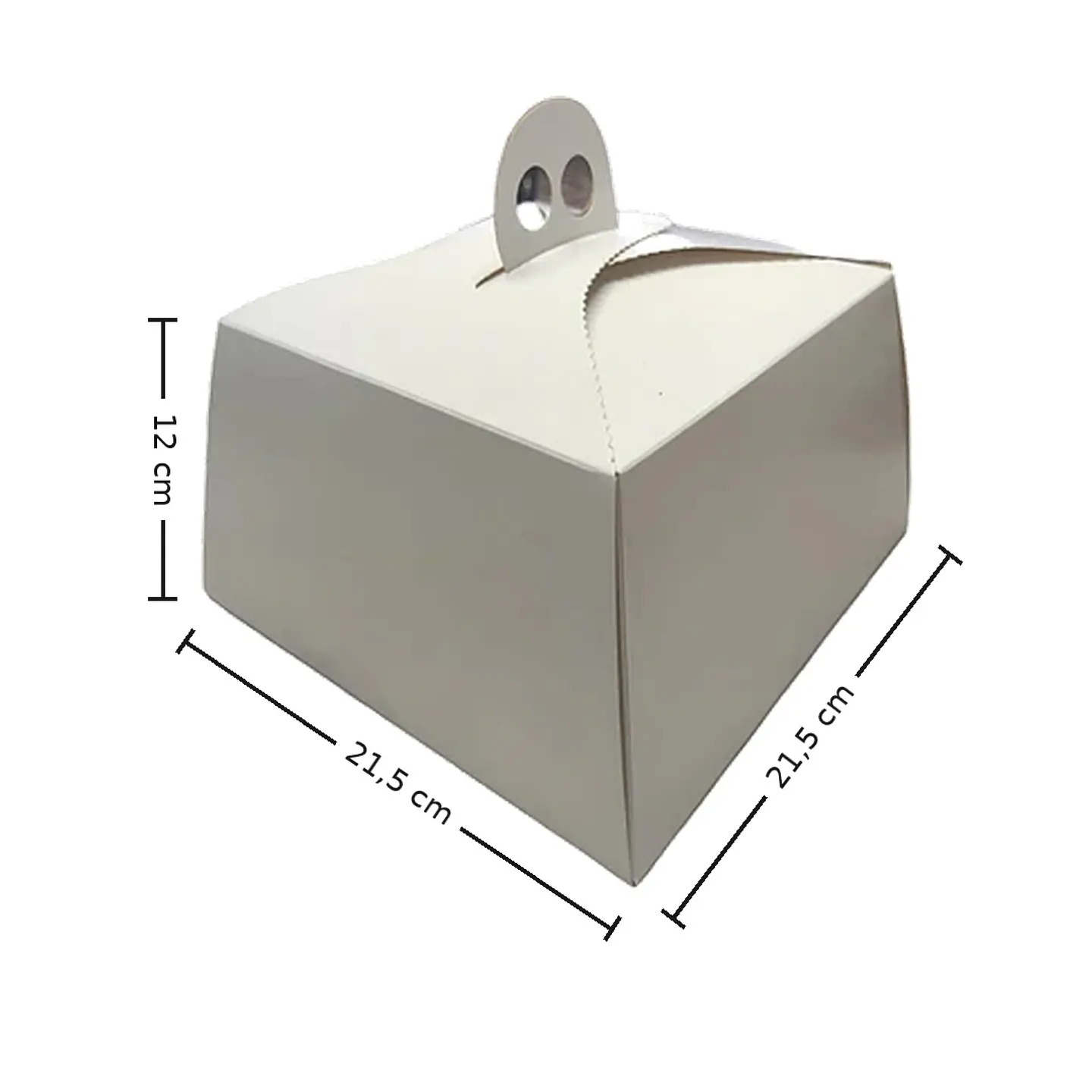 Caja para Panetón con Asa 21,5 x 21,5 x 12 cm 1