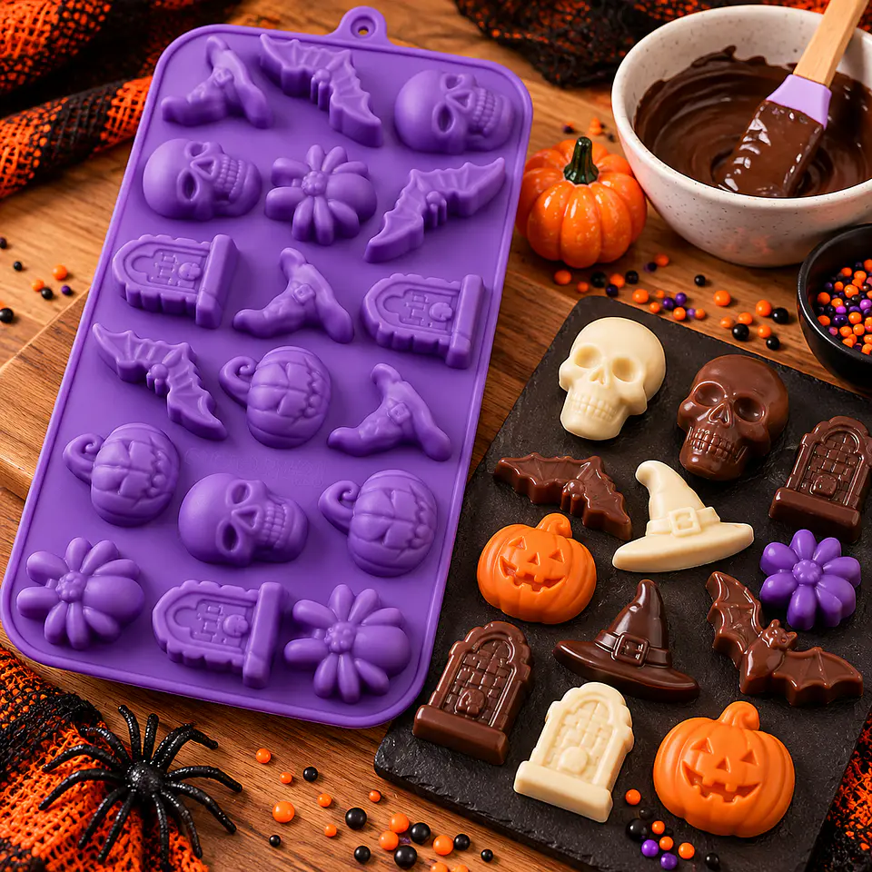 Molde de Silicona Halloween 18 Figuras 2