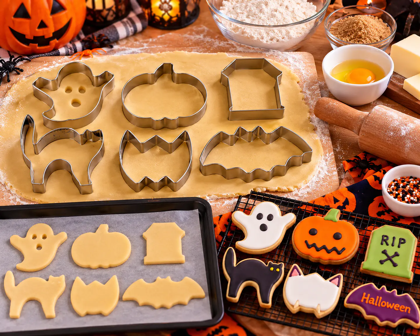 Set 6 Cortadores de Galletas Halloween Metálicos 2