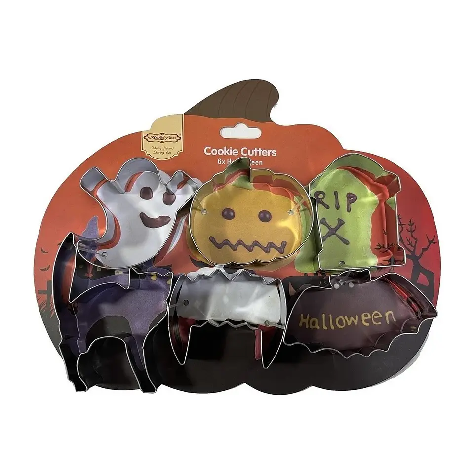 Set 6 Cortadores de Galletas Halloween Metálicos 1