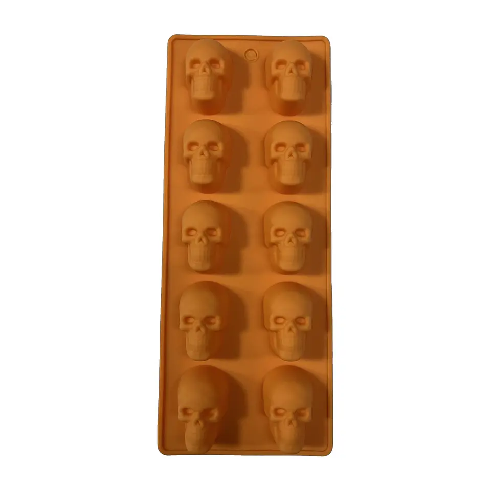 Molde de Silicona Calaveras 3D 10 Cavidades 1