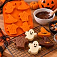 Molde de Silicona Fantasmas, Sombreros y Casas Halloween 6 Cavidades - Miniatura 2