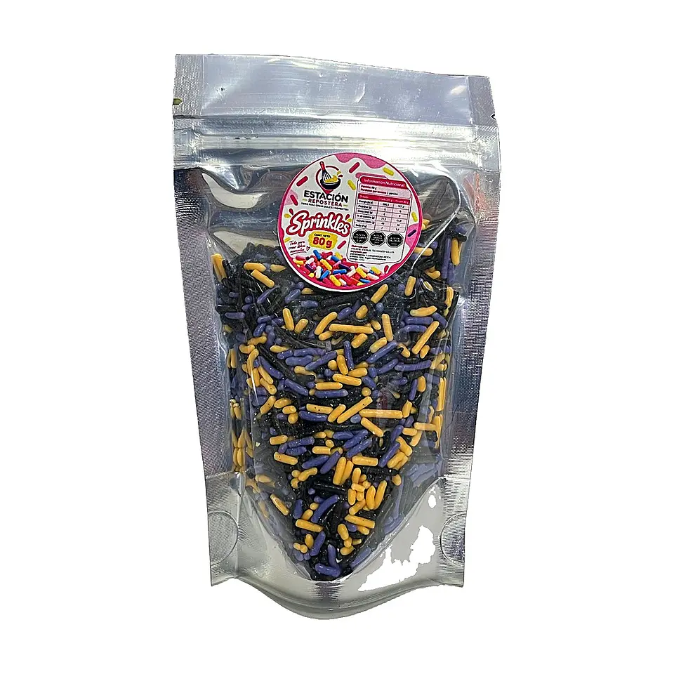 Sprinkles Halloween Negro, Morado y Amarillo 80 g 2