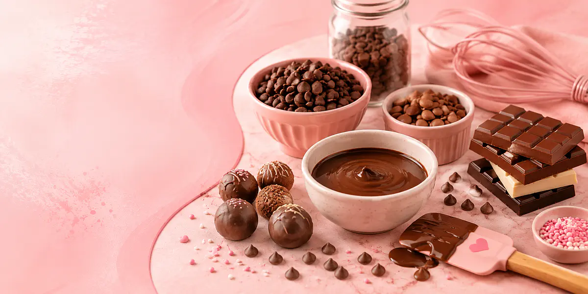 Coberturas, chips y chocolates para tus preparaciones.