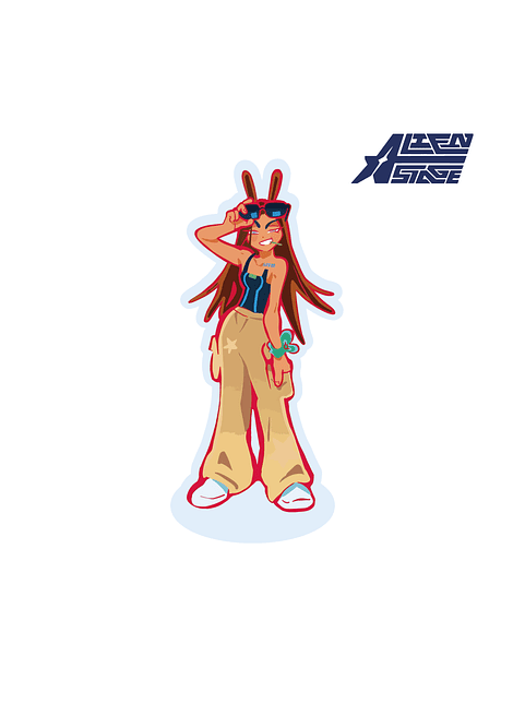 Stand de acrílico - versión conejo - Alien Stage