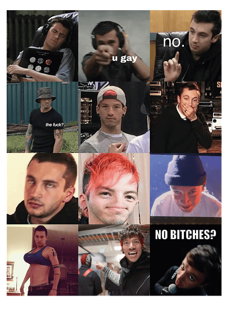 Sticker TOP de vinilo version meme