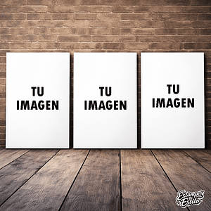 Cuadro Bastidor 3 piezas - Personalizado