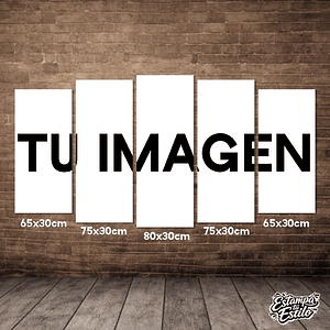 Cuadro Bastidor 5 piezas - Personalizado