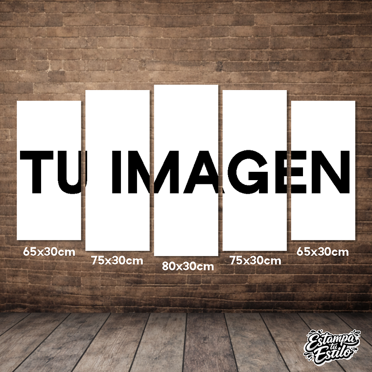 Cuadro Bastidor 5 piezas - Personalizado 1