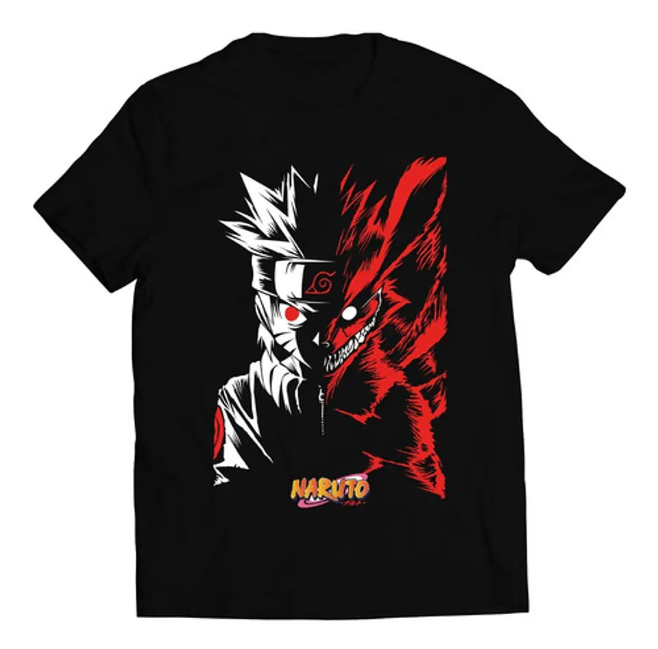 Polera Naruto - Nartuto/kurama | Anime Japonés 1