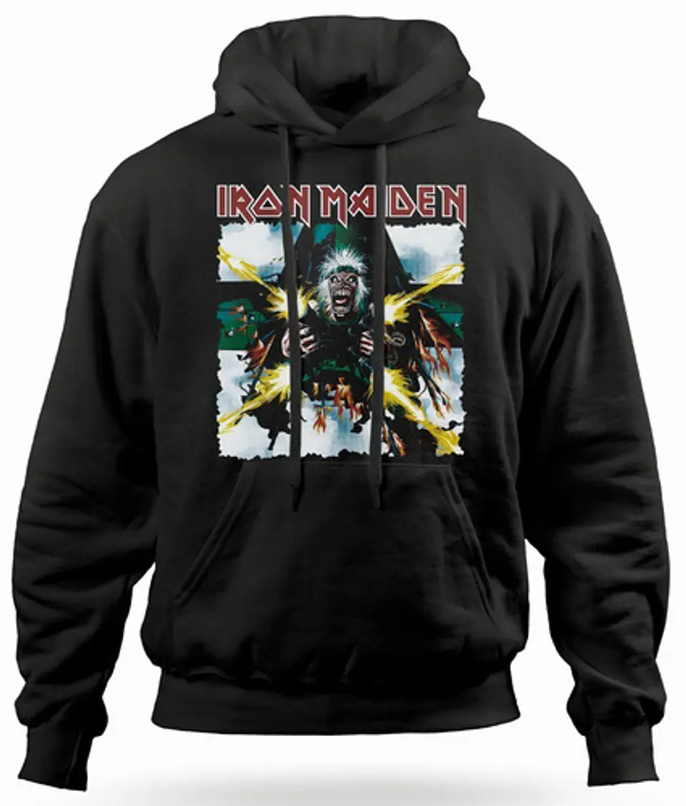 Polerón Canguro Iron Maiden - Shoot Em | Metal 1