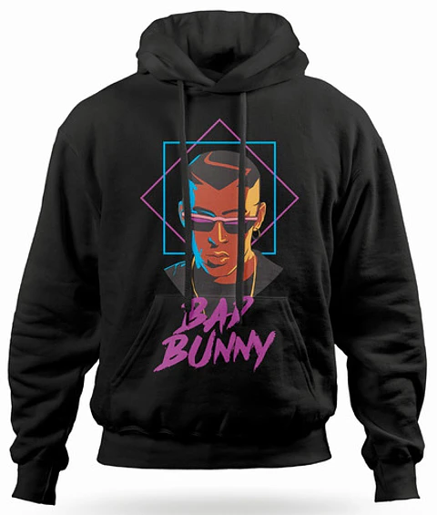 Polerón Canguro Bad Bunny - Bad B | Hip-Hop / Rap