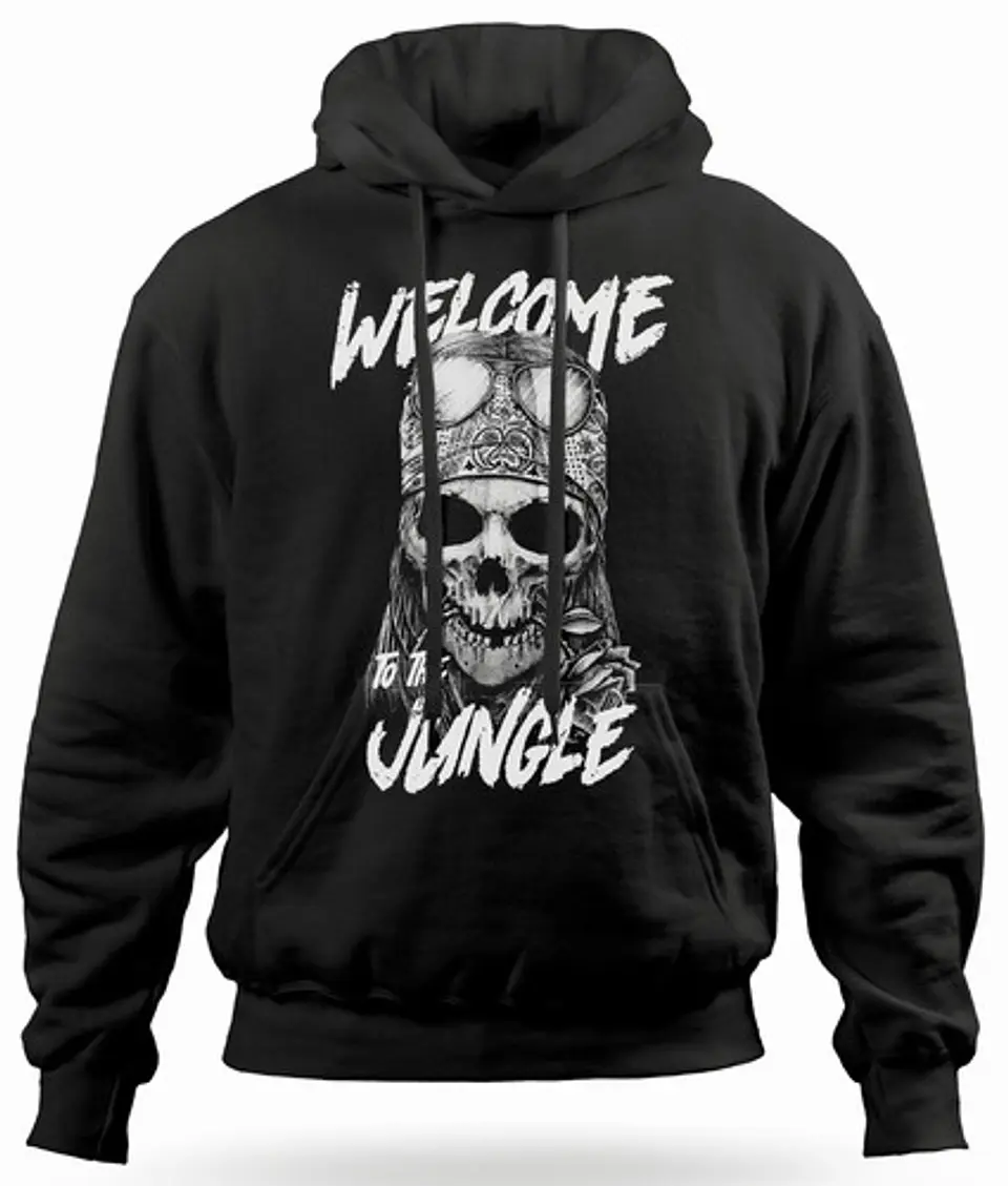 Polerón Canguro Guns N Roses - Welcome To The Jungl | Rock 1
