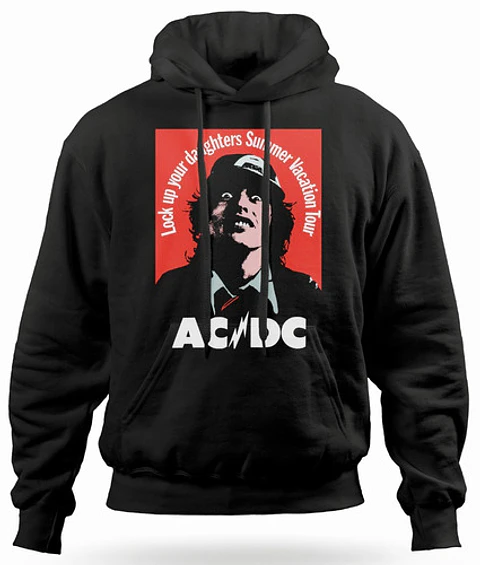 Polerón Canguro Ac/dc - Lock Up Your Daughters | Rock