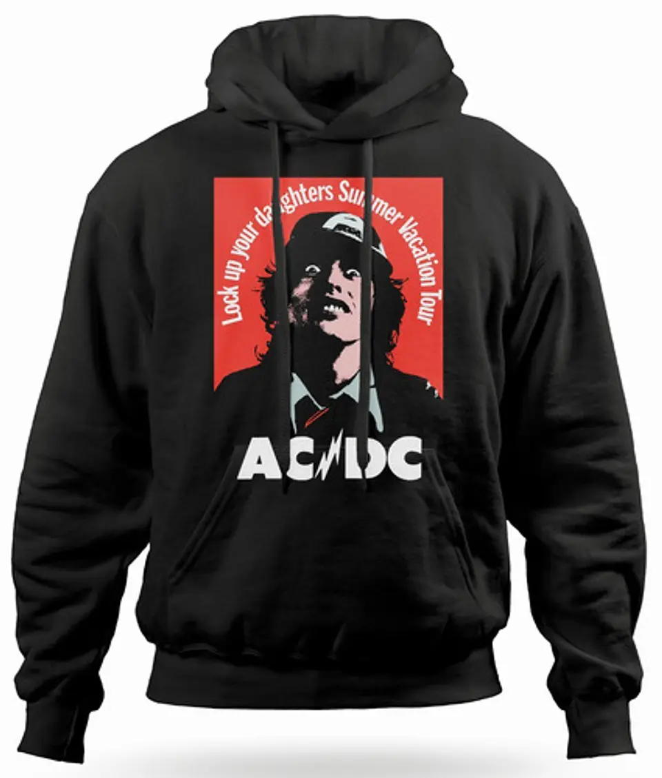 Polerón Canguro Ac/dc - Lock Up Your Daughters | Rock 1