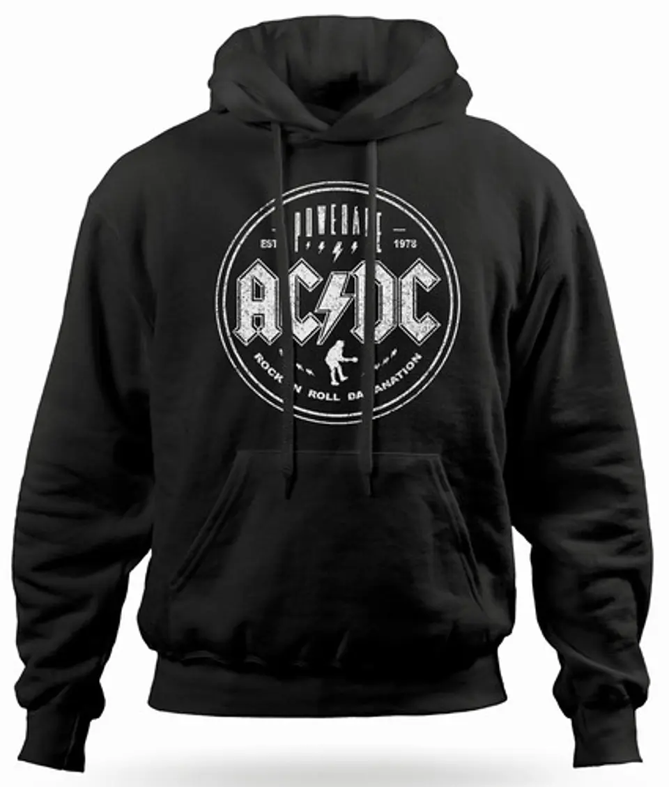 Polerón Canguro Ac/dc - Damanation | Rock 1