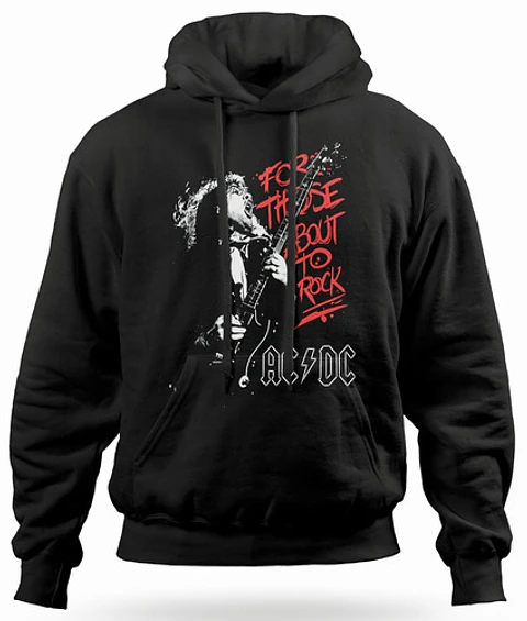 Polerón Canguro Ac/dc - For Those About To Rock | Rock