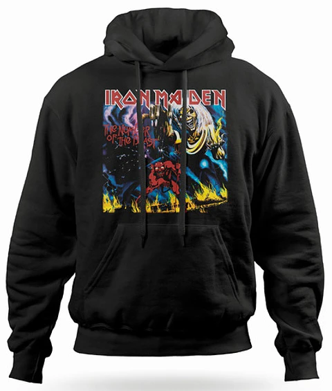 Polerón Canguro Iron Maiden - Number Of The Beast | Metal