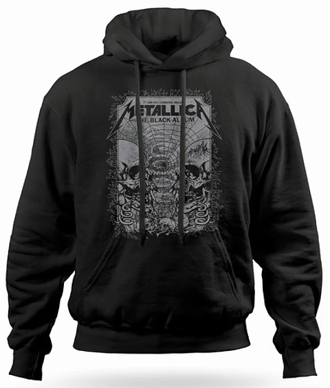 Polerón Canguro Metallica - The Black Album Grey | Metal