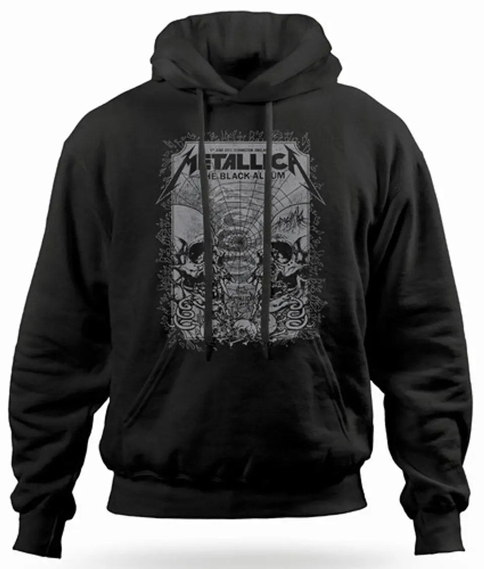 Polerón Canguro Metallica - The Black Album Grey | Metal 1