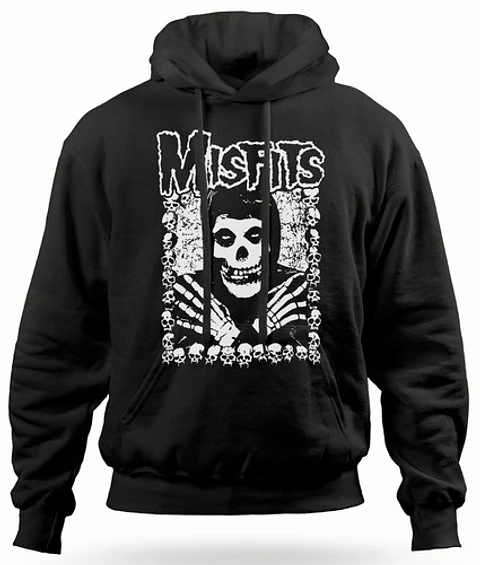 Polerón Canguro Misfits - White Bones | Música