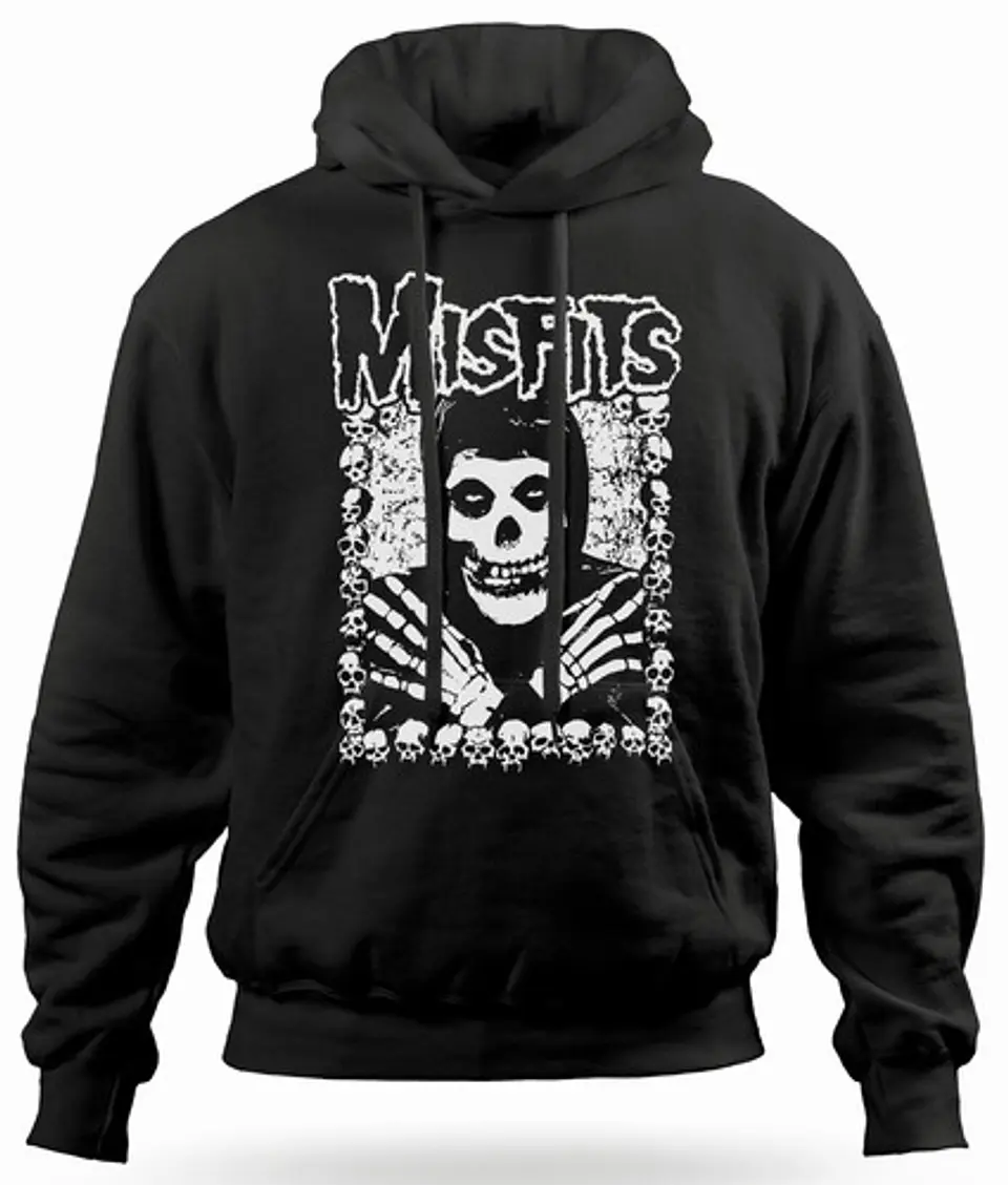 Polerón Canguro Misfits - White Bones | Música 1