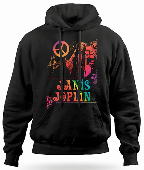 Polerón Canguro Janis Joplin - Rainbow | Rock