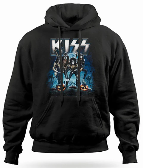 Polerón Canguro Kiss - Halloween | Rock