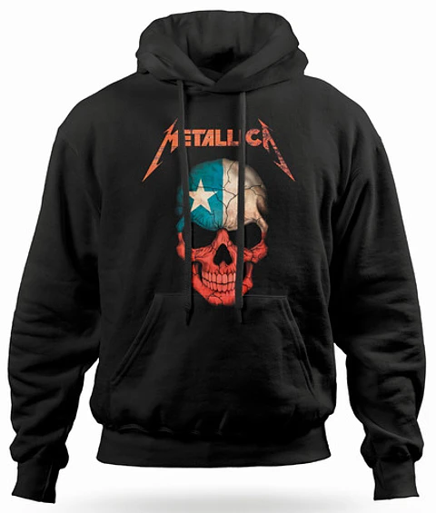 Polerón Canguro Metallica - Chile Skull | Metal