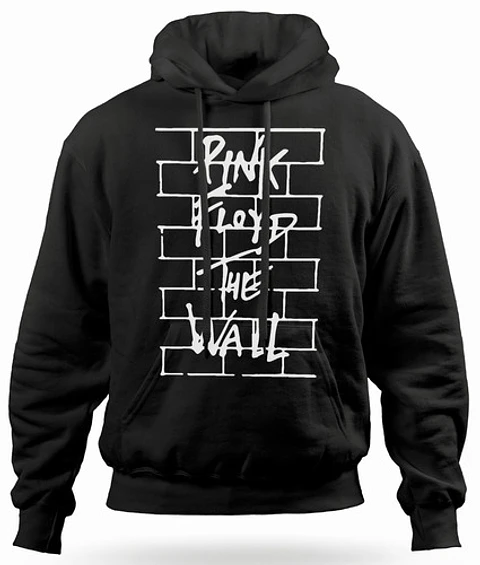 Polerón Canguro Pink Floyd - The Wall / White | Rock